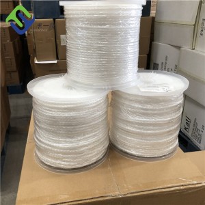 10mm 8 Strands Polyethylebe Hollow Braided PE Rope With White Color