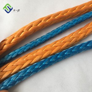 High Strength Colored Spectra Rope Ship Mooring UHMWPE Rope 12 Strand