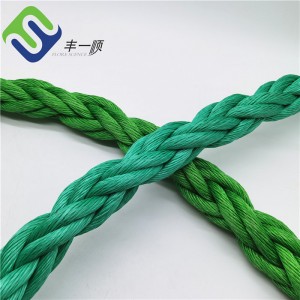 High Strength 8 Strand 44mm PP Combination Wire Rope For Marine Vessels