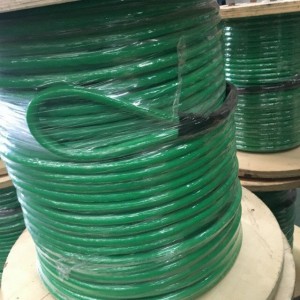 14mm PU coating cover 12 strand Aramid rope with splices at ends