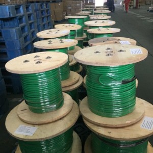 14mm PU coating cover 12 strand Aramid rope with splices at ends