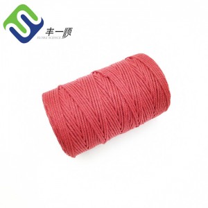 3 mm x 200 m, natürliches Makramee-Seil/Kordel aus 100 % Baumwolle, heißer Verkauf