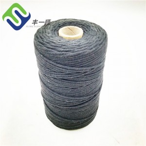 Шарено 3 жици/ 4 жици памучно макраме јаже со висок квалитет