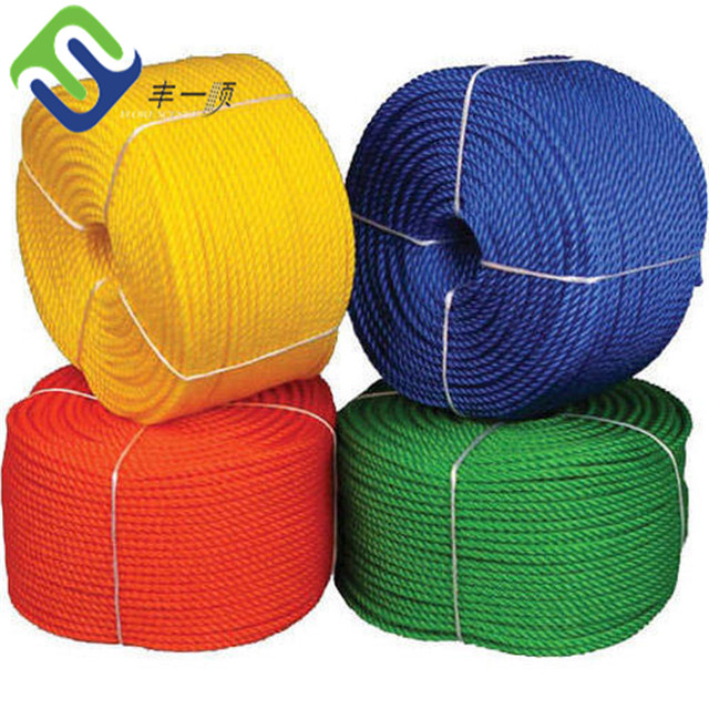 Top Quality Aramid Rope 12mm - 6mm  4 strand  twist High Density Polyethylene PE packing rope – Florescence