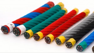 カスタマイズされた色の6X7組み合わせワイヤー遊び場ロープ
