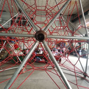 Playground Commercial Outdoor Rope Climbing Net Na May Customized na Disenyo