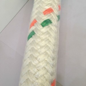 White Color Polyamide Braided Nylon Double Braided Mooring Rope