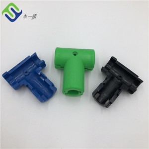 16mm Playground Accessories Para sa Rope Plastic T Connector