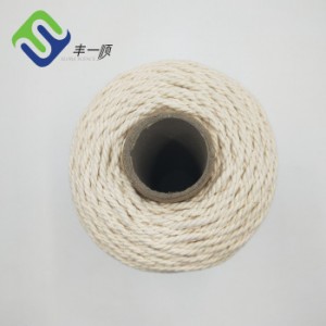 High Strength Popular China 10mm 100% Natural Art Cotton Rope