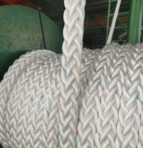 12 šķiedru poliestera jūras pietauvošanās virve 56 mm/64 mm/80 mm karstā izpārdošana