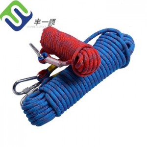 wholesale polyester custom color climbing rope for outdoor use 8mm/9mm/10mm