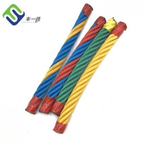 High Quality PP Multifilament Playground Combination Rope 16mm 6×8 with fiber core