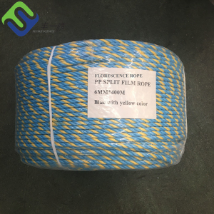 Blue Yellow 6mm x 400m Telstra Rope Polypropylene Cable Hauling Rope