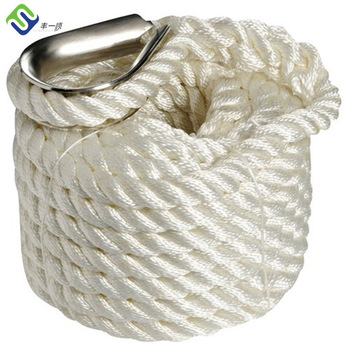 OEM/ODM Supplier Braid Polypropylene Rope - High Quality 3 Strand 36 mm Nylon Anchor Line – Florescence