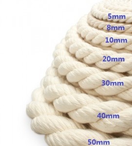 High Strength Popular China 10mm 100% Natural Art Cotton Rope