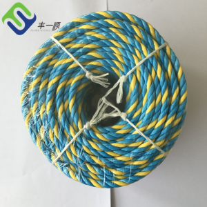 Polypropylene PP Telstra Rope Yellow With Blue Color Diameter 6mm