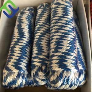 Wholesale Hot Sale Colorful 8mm double braided polyester rope