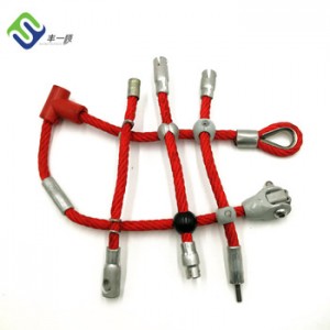 Super strong hot sale16mm steel wire Polyester combination rope for park equipment