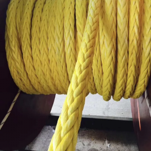 48 mm x 180 m морски клас UHMWPE плетено въже за теглене на въже ГОРЕЩА РАЗПРОДАЖБА