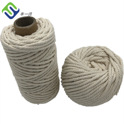 factory low price Polypropylene Polyester Mixed Rope - Braided Macrame Natural Cotton Rope for Sale  – Florescence