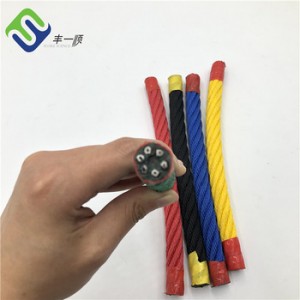 Anti-UV PP multiifilament combination rope for playground climbing net