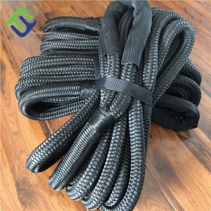 Black 1″ x 30′ Kinetic Vehicle Recovery Tow Rope With High Strength
