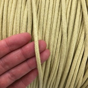 High Breaking Load Double 12 Strand Braided Fireproof Aramid Cable Rope