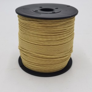High Strength Yellow Color Braided Aramid Rope Fireproof Rope