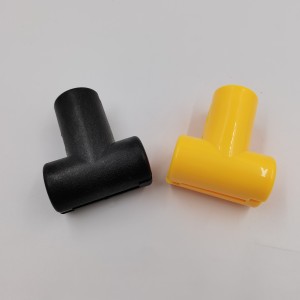 Rooi kleur plastiek tou verbinding wat gebruik word vir speelgrond kombinasie tou