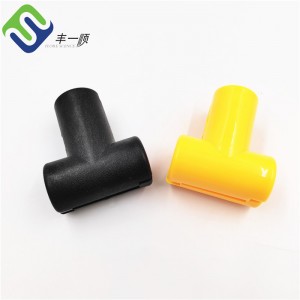 Connector en T de plàstic de colors per a corda de pati de jocs de 16 mm amb alta qualitat