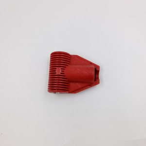Rød farve plastikreb-konnektor bruges til legepladskombinationsreb