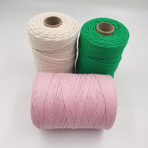 Hot Sale 3mm x 200m Natural Cotton Rope Macrame Cord
