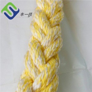 8 Strands 56mm Polyester da PP Mixed Mooring Rope