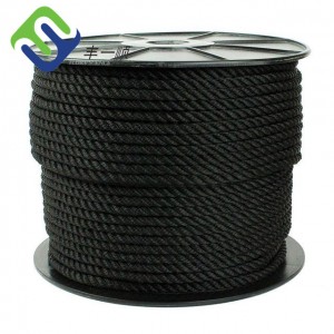 10mm color 3 strand PP polyester Nylon mooring rope