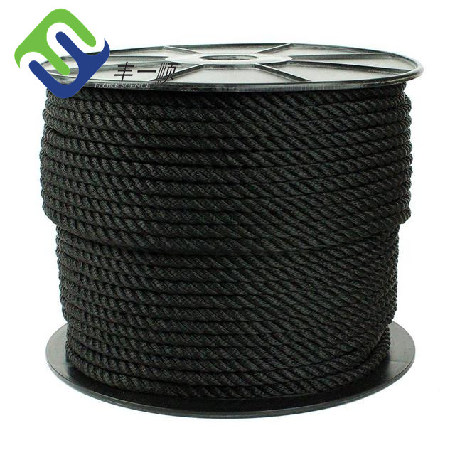 China 10mm color 3 strand PP polyester Nylon mooring rope factory and  manufacturers