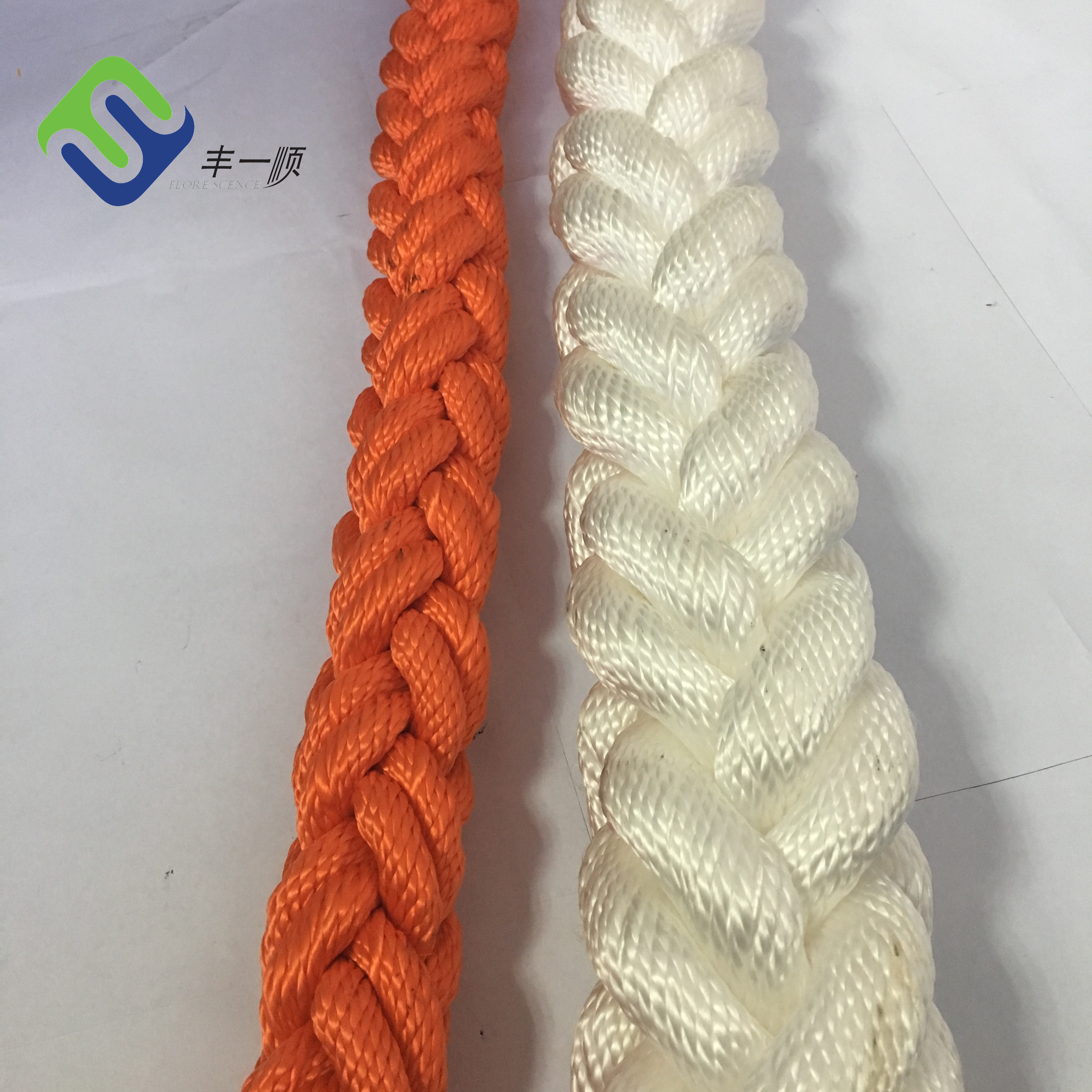 Ordinary Discount Polypropylene Twine - Polyamide Nylon Marine Mooring 8 Strands Nylon Rope 56mmx220m With CCS – Florescence