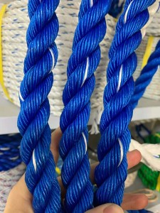 3 Strand Twisted Polypropylene PP Rope for Ship Mooring