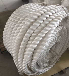 32mmx220m 3 Strand Marine Polyester PET Rope With High MBL