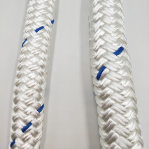 White Double Braided Nylon Rope Nylon Braid Marine Ropes Ship Rope