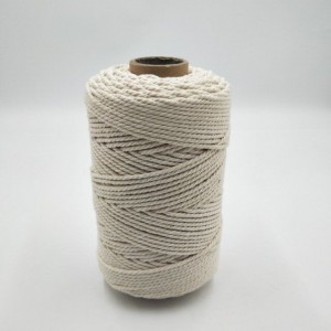 Cordón de macramé trenzado de alta calidad Cuerda de algodón suave natural para colgar en la pared
