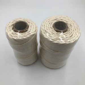 طناب پنبه ای سفید طبیعی 5 میلی متری برای فروش