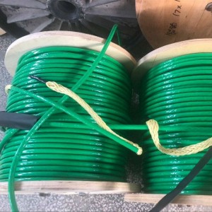 14mm Aramid fiber braided core coated with polyurethane used for electricity pulling