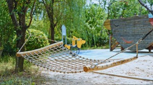 Комбінований гамак-гойдалка з мотузкою для дорослих у відкритому парку з високим розривним навантаженням