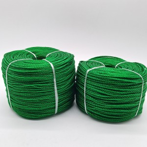 6mm diameter 100% PE Polyethylene rope comprising 3 strands fishing rope