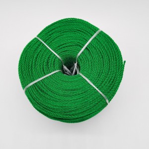 6 mm priemer 100% PE polyetylénové lano pozostávajúce z 3 prameňov rybárskeho lana