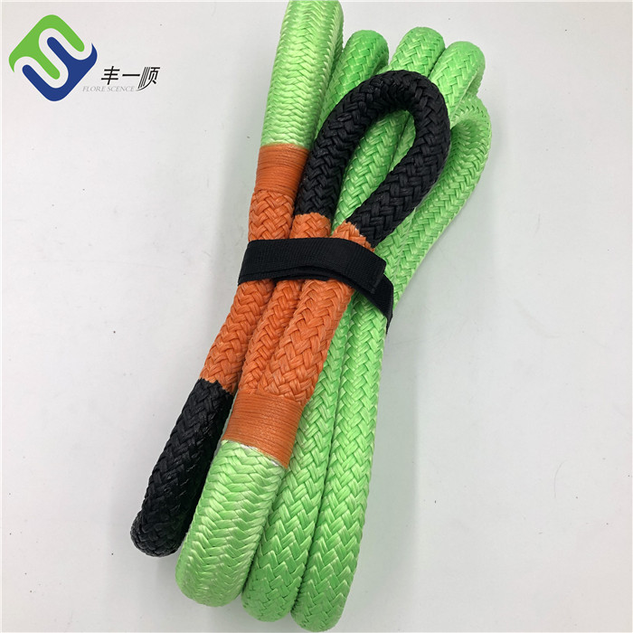 New Delivery for 3 Strands Twisted Packing Polyamide Rope - Double braided nylon66 kinetic stretch tow recovery vehicle  rope – Florescence