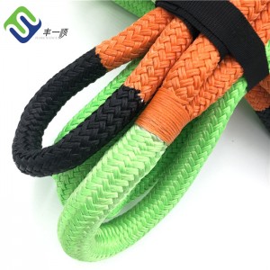 Double braided nylon66 kinetic stretch tow recovery vehicle  rope