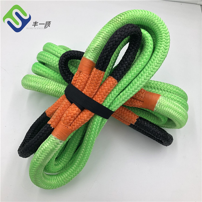 Factory Promotional Uhmwpe Synthetic Winch Rope - Double Braided Nylon 66 Tow Rope Kinetic Recovery Offload Rope  – Florescence