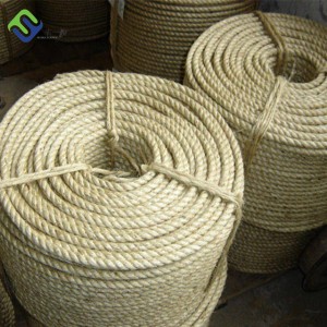 Cuerda de 3/4 hilos 100% fibra de sisal para agricultura