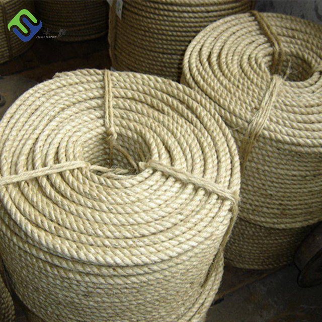 Factory Price Eco-Friendly Sisal Rope - 3/4 strand 100% sisal fiber rope for agricultural  – Florescence